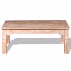 vidaXL Coffee Table Side End Table Tea Accent Couch Sofa Table Solid Wood - 110 cm - Additional view 5