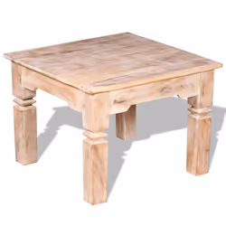 vidaXL Coffee Table Side End Table Tea Accent Couch Sofa Table Solid Wood - 60 cm