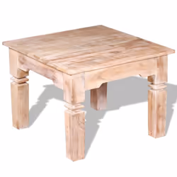 vidaXL Coffee Table Side End Table Tea Accent Couch Sofa Table Solid Wood - 60 cm - Additional view 4