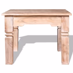 vidaXL Coffee Table Side End Table Tea Accent Couch Sofa Table Solid Wood - 60 cm - Additional view 5
