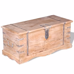 vidaXL Storage Chest Wooden Trunk Storage Box Coffee Side Table Acacia Wood - Additional view 7