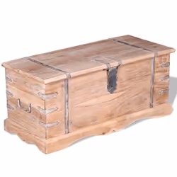 vidaXL Storage Chest Wooden Trunk Storage Box Coffee Side Table Acacia Wood - Additional view 8