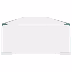 vidaXL TV Stand/Monitor Riser TV Console Unit Entertainment Centre Glass Clear - Additional view 4