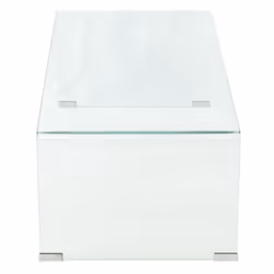 vidaXL Coffee Table Side End Table Living Room Furniture Tempered Glass Clear