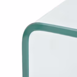 vidaXL Coffee Table Side End Table Living Room Furniture Tempered Glass Clear