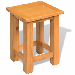 vidaXL Solid Oak Wood End Table Home Side Tea Telephone Stand Display Table