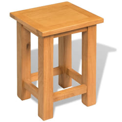 vidaXL Solid Oak Wood End Table Home Side Tea Telephone Stand Display Table