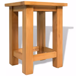 vidaXL Solid Oak Wood End Table Home Side Tea Telephone Stand Display Table