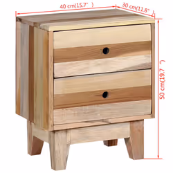 VidaXL 244234 nightstand/bedside table Beige - Additional view 8