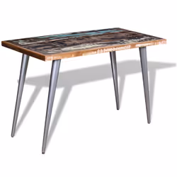 vidaXL Dining Dinner Table Wooden Kitchen Furniture Home Solid Reclaimed Wood