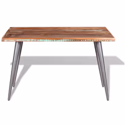 vidaXL Dining Dinner Table Wooden Kitchen Furniture Home Solid Reclaimed Wood - Additional view 5