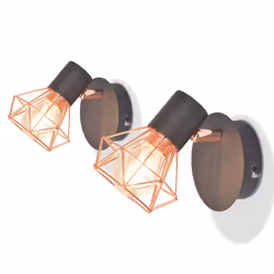 VidaXL 244393, Recessed, Other, 1 bulb(s), E14, Black, Copper