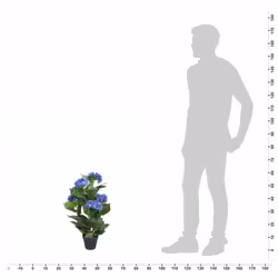 vidaXL Artificial Hydrangea Plant with Pot 60cm Blue Realistic Fake Lifelike
