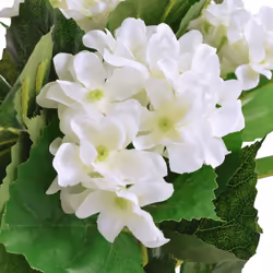 vidaXL Artificial Hydrangea Plant with Pot 60cm White Realistic Fake Lifelike