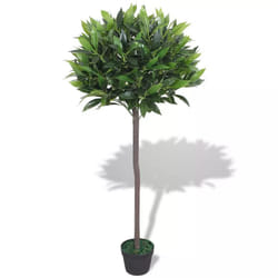vidaXL Artificial Bay Tree Plant with Pot 125cm Green Fake Lifelike Indoor