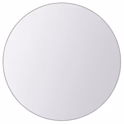 vidaXL 8x Mirror Tiles Round Glass Frameless Design Bedroom Bathroom Decor