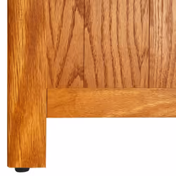 vidaXL Solid Oak Wood 3-Tier Bookcase 70x22.5x82cm Bookshelf Display Stand