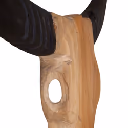 vidaXL Teak Wall-Mounted Bull Skull Sculpture 69x6x60cm Hanging Home Decor - Additional view 6