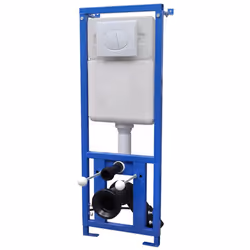 vidaXL Wall Hung Toilet with Concealed Cistern Ceramic White Bathroom WC Seat - Additional view 7