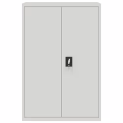 vidaXL Office Cabinet 90x40x140cm Steel Grey Filing Storage File Unit Cupboard