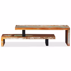 vidaXL Solid Reclaimed Wood TV Stand Unit Side Cabinet Sideboard Removable Top - Additional view 6
