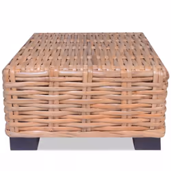vidaXL Coffee Table Natural Rattan Stylish Accent Side End Table Furniture