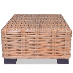 vidaXL Coffee Table Natural Rattan Stylish Accent Side End Table Furniture