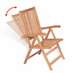 VidaXL 43029 outdoor chair Terrace Teak - Additional view 5