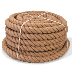 vidaXL Rope 100% Jute 20mm 50m Boat Rope Cable Wire Decking Lifting Swing