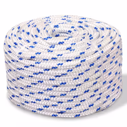 vidaXL Marine Rope Polypropylene 6mm 100m White Weatherproof Lifting Swing