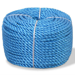 vidaXL Twisted Rope Garden Workshop Line Work Rope Boat Rope Polypropylene - 100 m/ 12 mm