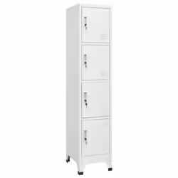 vidaXL Locker Cabinet with 4 Compartments Changing Room Storage Organiser