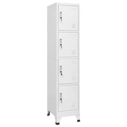 vidaXL Locker Cabinet with 4 Compartments Changing Room Storage Organiser