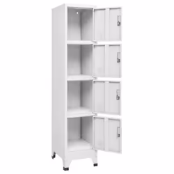 vidaXL Locker Cabinet with 4 Compartments Changing Room Storage Organiser