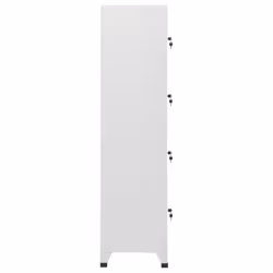 vidaXL Locker Cabinet with 4 Compartments Changing Room Storage Organiser