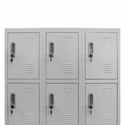 vidaXL Locker Cabinet with 12 Compartments Home Indoor Wardrobe Shelf Storage - Additional view 3