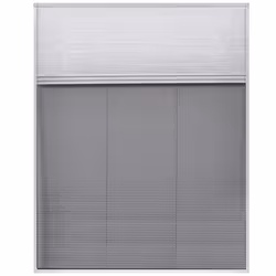 vidaXL Plisse Insect Screen for Windows Aluminium 80x100cm with Shade Curtain - Additional view 2