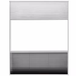 vidaXL Plisse Insect Screen for Windows Aluminium 80x100cm with Shade Curtain - Additional view 4