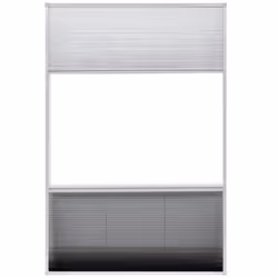 vidaXL Plisse Insect Screen for Windows Aluminium 80x120cm with Shade Curtain - Additional view 4