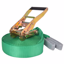 vidaXL Slackline 15 m x 50 mm 150 kg Green Balance Training Rope Beginner