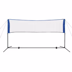 vidaXL Badminton Net Set with Shuttlecocks 300x155 cm Outdoor Garden Ball Game