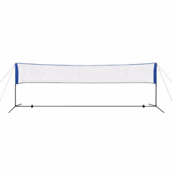 vidaXL Badminton Net Set with Shuttlecocks 500x155 cm Outdoor Garden Ball Game
