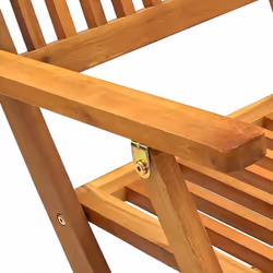 vidaXL Solid Acacia Wood Outdoor Dining Set 9 Piece Folding Table Armchairs - Additional view 4