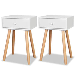 VidaXL 244740 nightstand/bedside table Brown, White