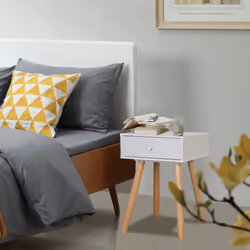 VidaXL 244740 nightstand/bedside table Brown, White