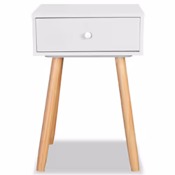 VidaXL 244740 nightstand/bedside table Brown, White - Additional view 4