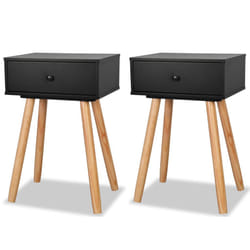 VidaXL 244741 nightstand/bedside table Black, Brown