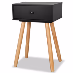 VidaXL 244741 nightstand/bedside table Black, Brown