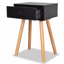 VidaXL 244741 nightstand/bedside table Black, Brown - Additional view 5