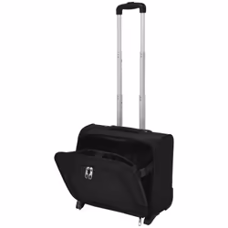 vidaXL Pilot Trolley Black Telescopic Handle Luggage Suitcase Travel Bag Case - Additional view 4